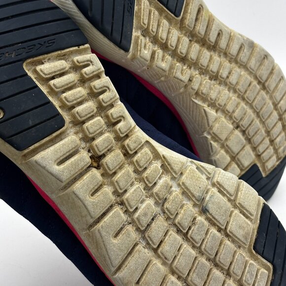 Skechers Navy Blue Pink Lightweight Athletic Running Walking Sneakers Womens 9.5 - Picture 7 of 8